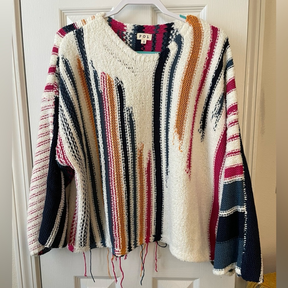 Boho fringe sweater
